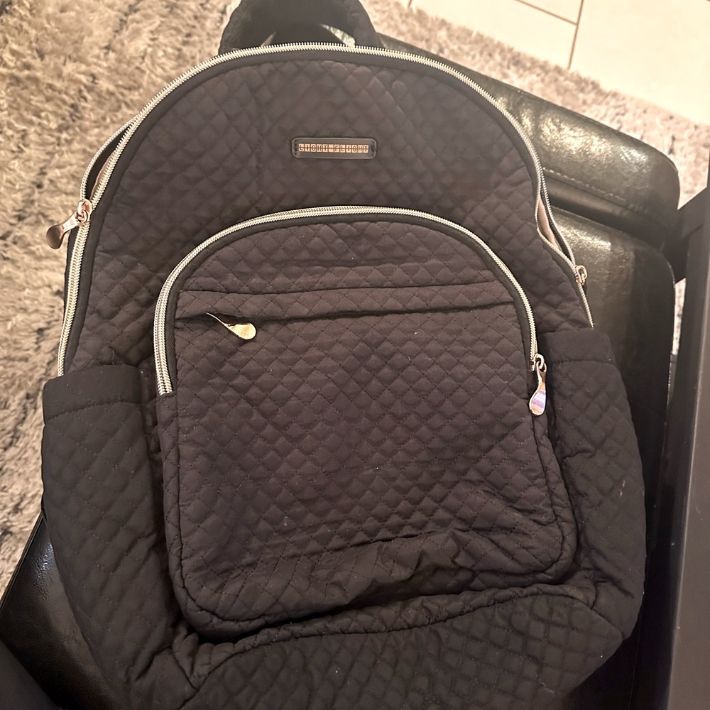 Light flight casual backpack with computer backing.